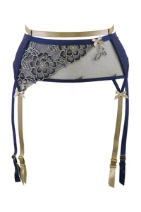 Axami Blue Lagoon Garter Belt