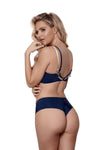 Axami Blue Lagoon Sheer Unlined Balconette Bra