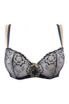 Axami Blue Lagoon Sheer Unlined Balconette Bra
