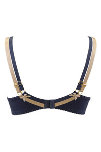 Axami Blue Lagoon Sheer Unlined Balconette Bra