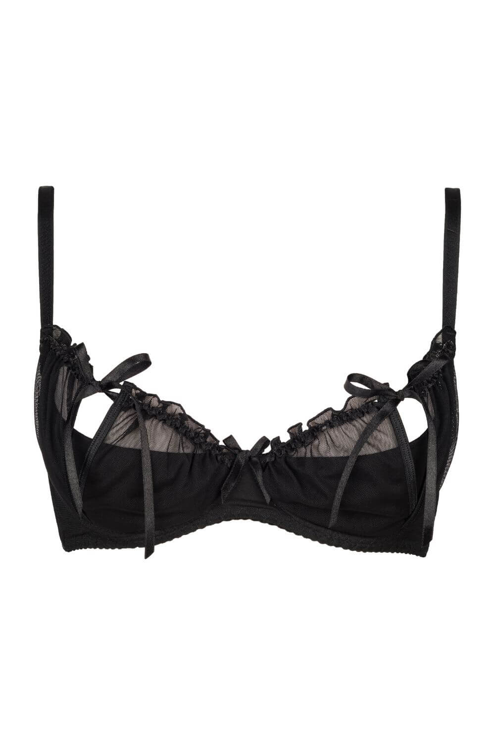 Axami Charbon Quarter Cup Shelf Bra-Rebel Romance