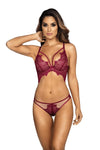 Axami Dark Raspberry Lace Thong