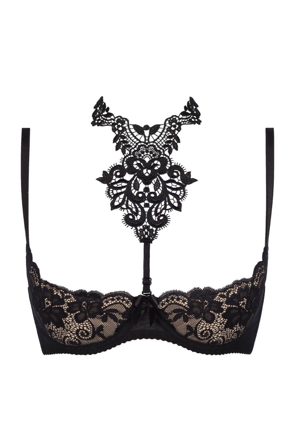 Axami Fantasy Lace Shelf Bra Open Cups-Rebel Romance