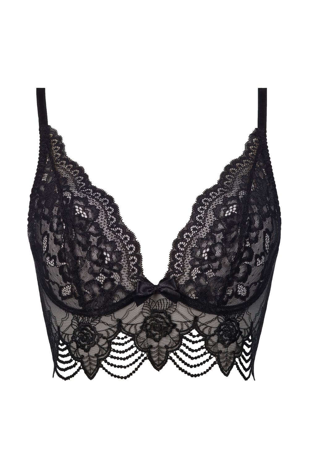 Axami Fruit Garden Roses Lace Corset Bra