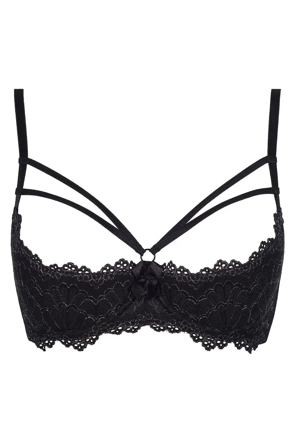 Axami Ginger Cookie Lace Shelf Bra Open Cups