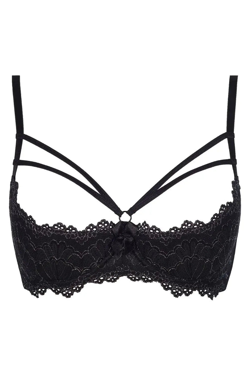 Axami Ginger Cookie Lace Shelf Bra Open Cups