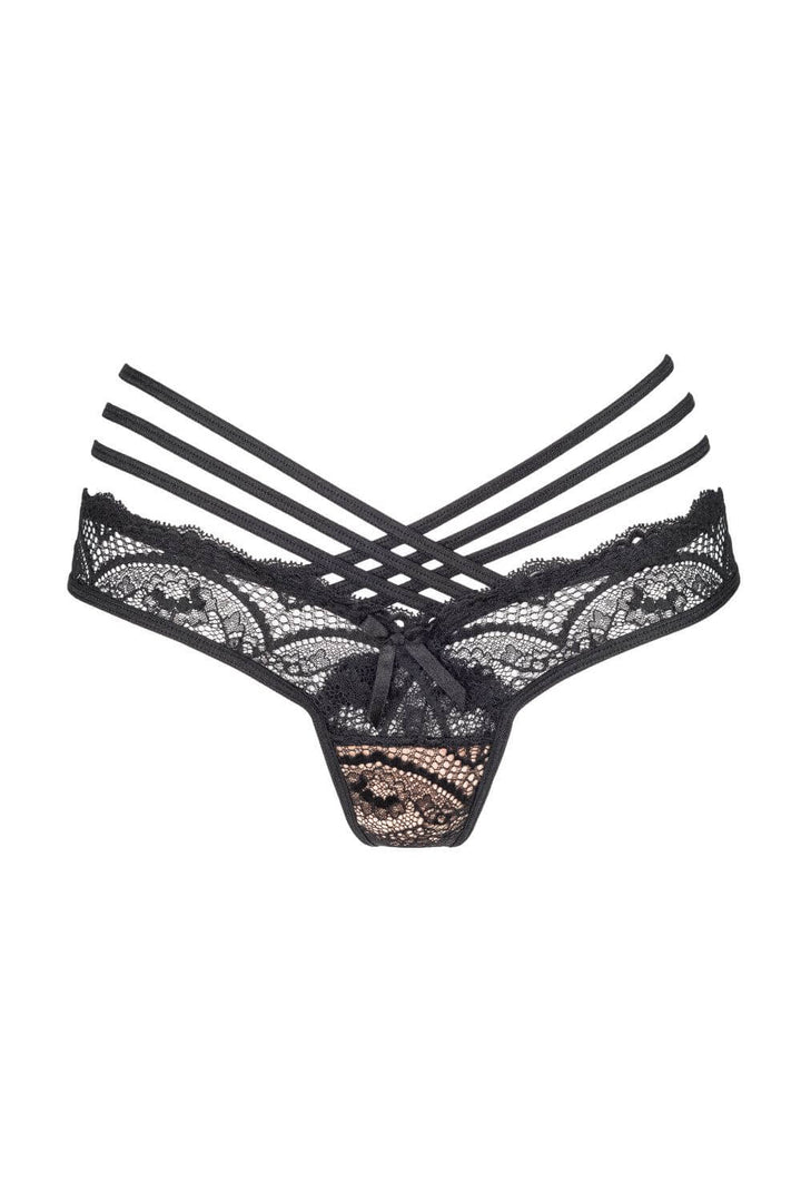 Axami Grafite Strappy Tanga Thong-Rebel Romance