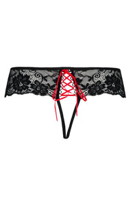 Axami High Heels Lace Crotchless Thong