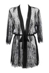 Axami Kiss Me Sheer Lace Robe-Rebel Romance