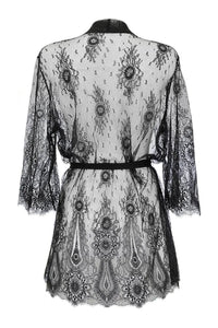 Axami Kiss Me Sheer Lace Robe-Rebel Romance