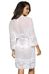 Axami La Giralda White Sheer Robe-Rebel Romance