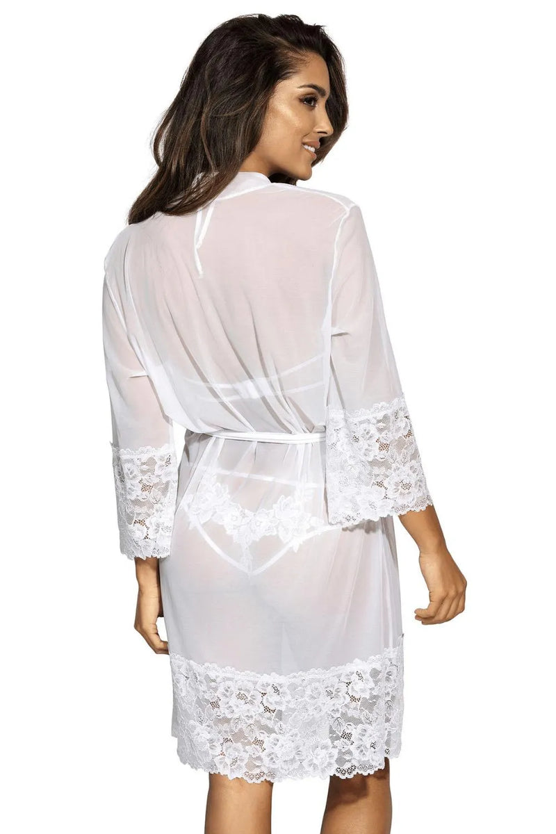 Axami La Giralda White Sheer Robe-Rebel Romance