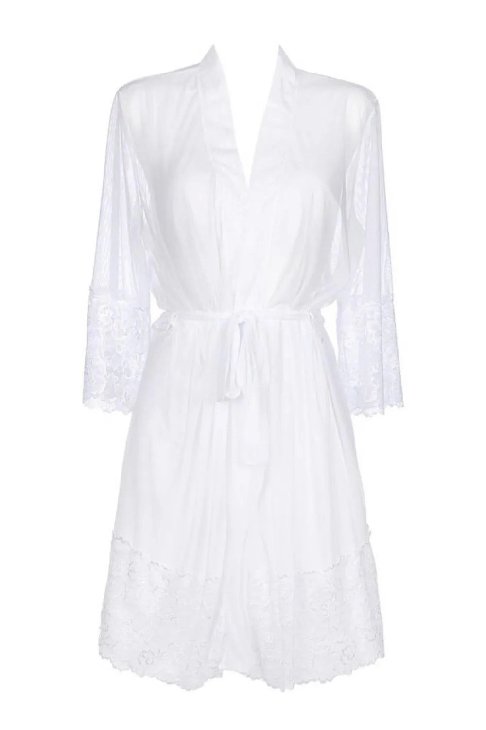 Axami La Giralda White Sheer Robe-Rebel Romance
