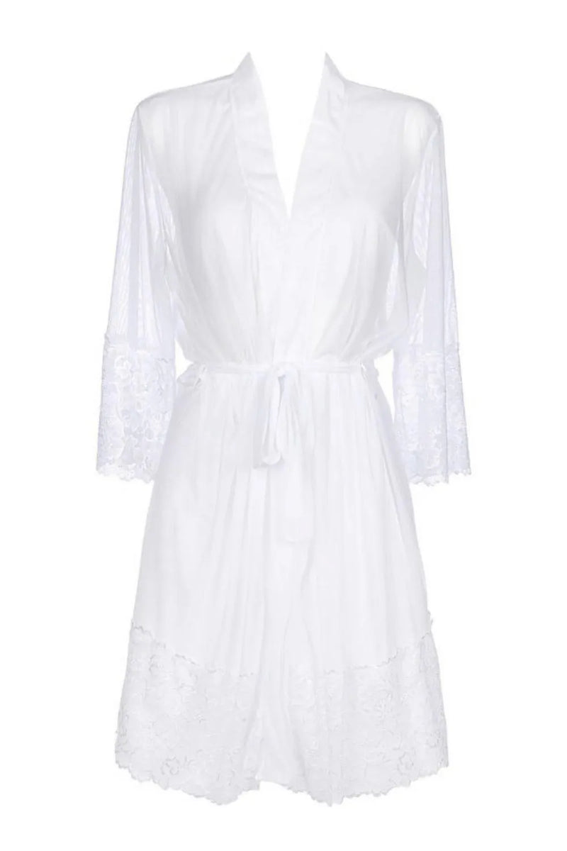 Axami La Giralda White Sheer Robe-Rebel Romance