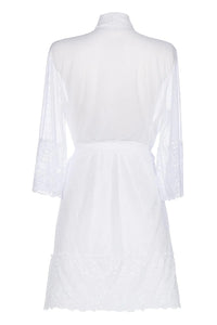 Axami La Giralda White Sheer Robe-Rebel Romance