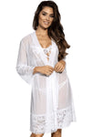 Axami La Giralda White Sheer Robe-Rebel Romance