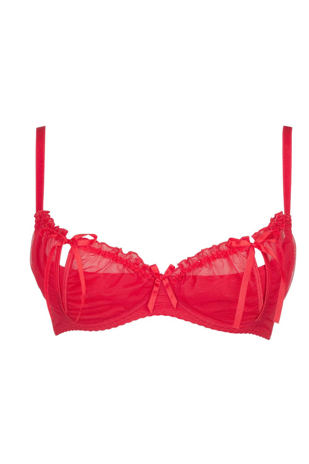 Axami Magenta Peek-a-boo Shelf Bra-Rebel Romance