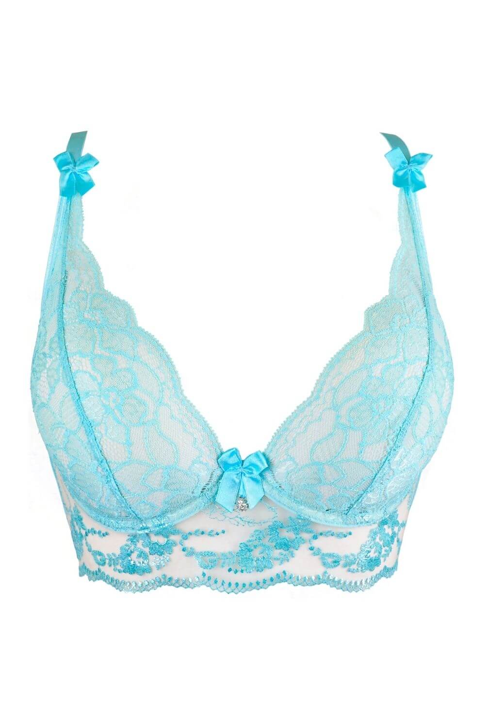 Axami Mia Sheer Longline Bra - Limited Edition-Rebel Romance