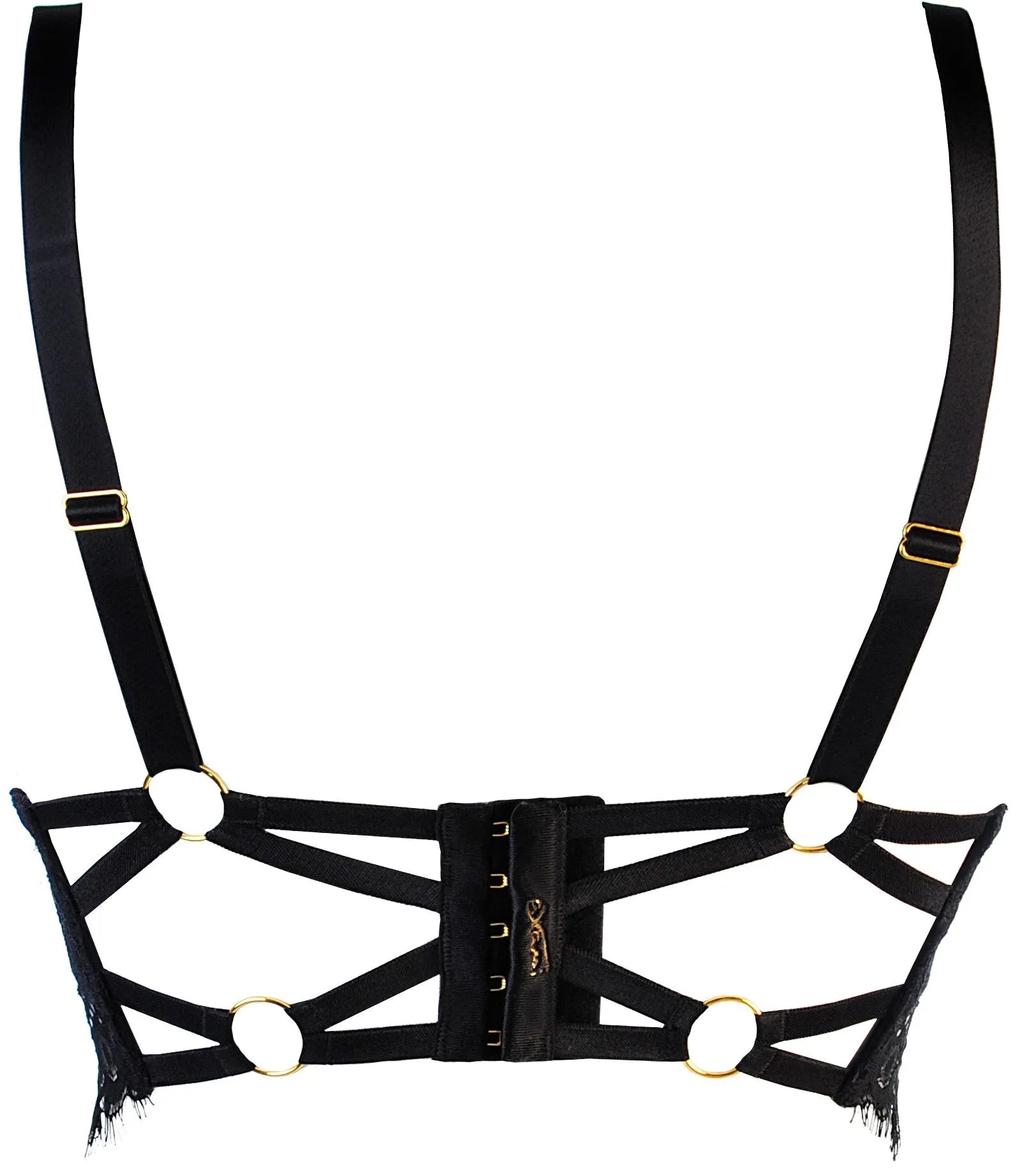 Axami Noir Eyelash Lace Bustier Bra-Rebel Romance