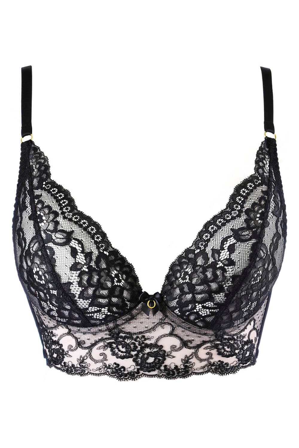 Axami Panther Lace Corset Bra-Rebel Romance