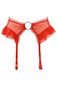 Axami Passion Wave Garter Belt Red
