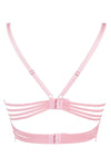 Axami Pink Rose Lace Longline Corset Bra