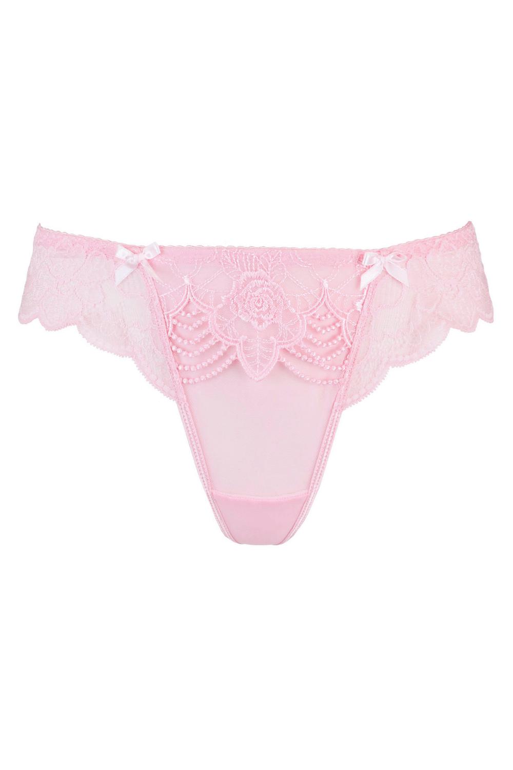 Axami Pink Rose Lace Thong - Limited Edition