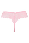 Axami Pink Rose Lace Thong
