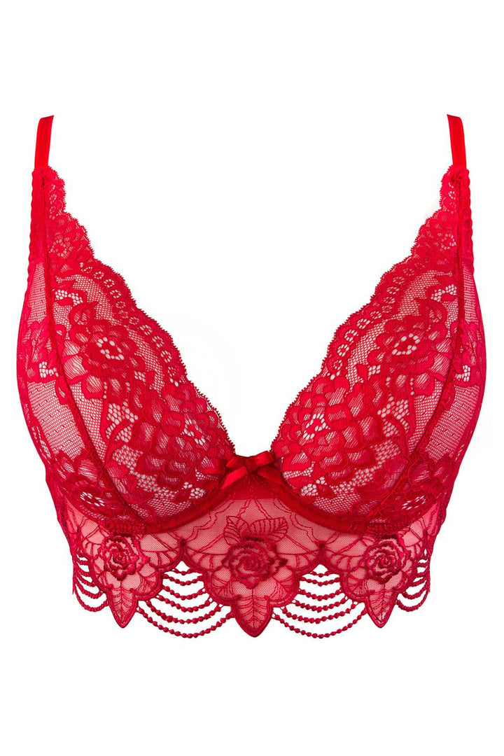 Axami Princess Flower Rose Longline Bra