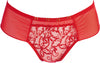 Axami Sheer Embroidery Brazilian Thong Red Angel