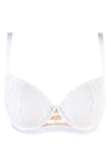 Axami Sheer Embroidery Unlined Bra White Angel