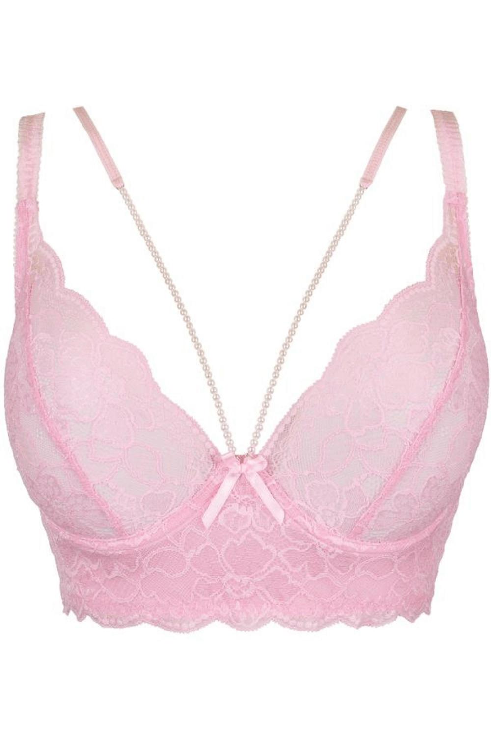 Axami Strawberry Shortcake Lace Longline Corset Bra - Limited Edition