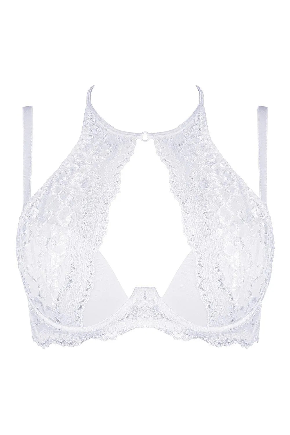 Axami Summer Bride High Neck Lace Push-up Bra