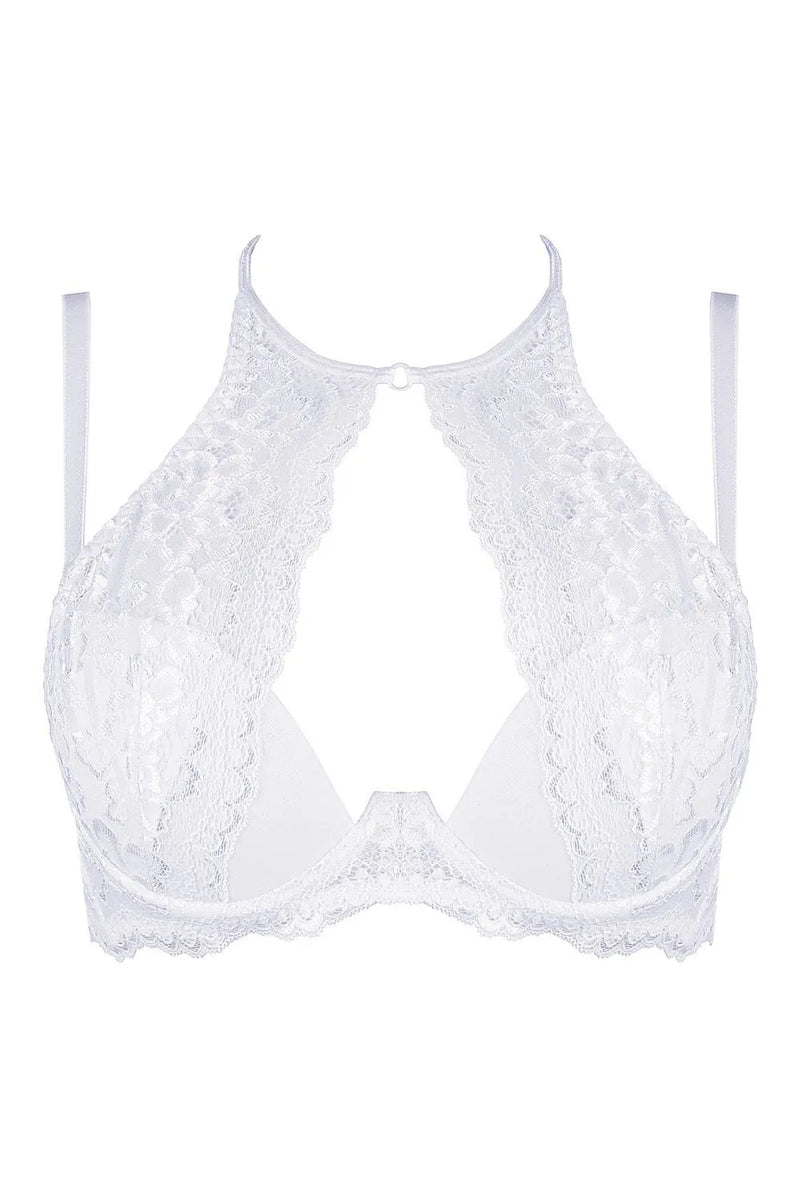 Axami Summer Bride High Neck Lace Push-up Bra