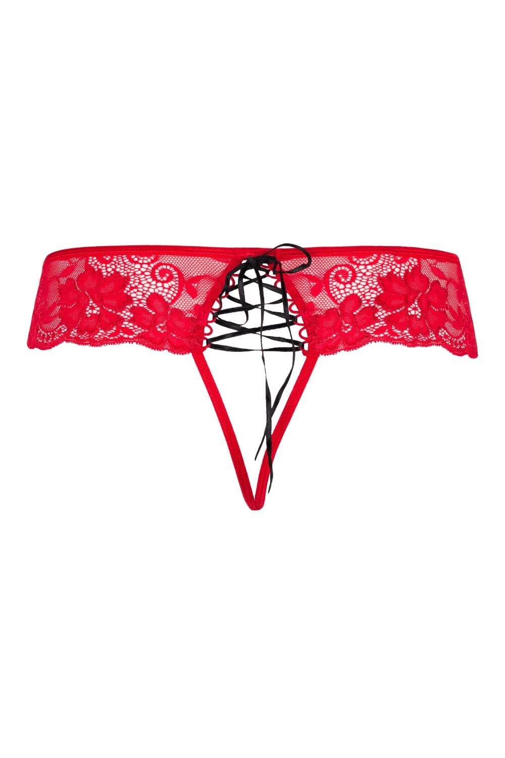 Axami Tao Lace Crotchless Thong-Rebel Romance