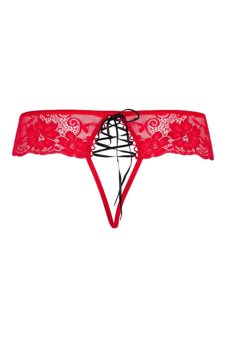 Axami Tao Lace Crotchless Thong