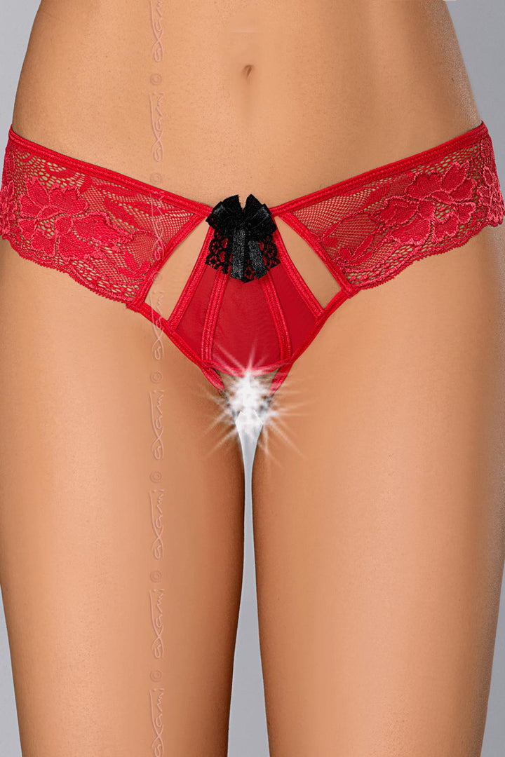 Axami Tao Lace Crotchless Thong-Rebel Romance