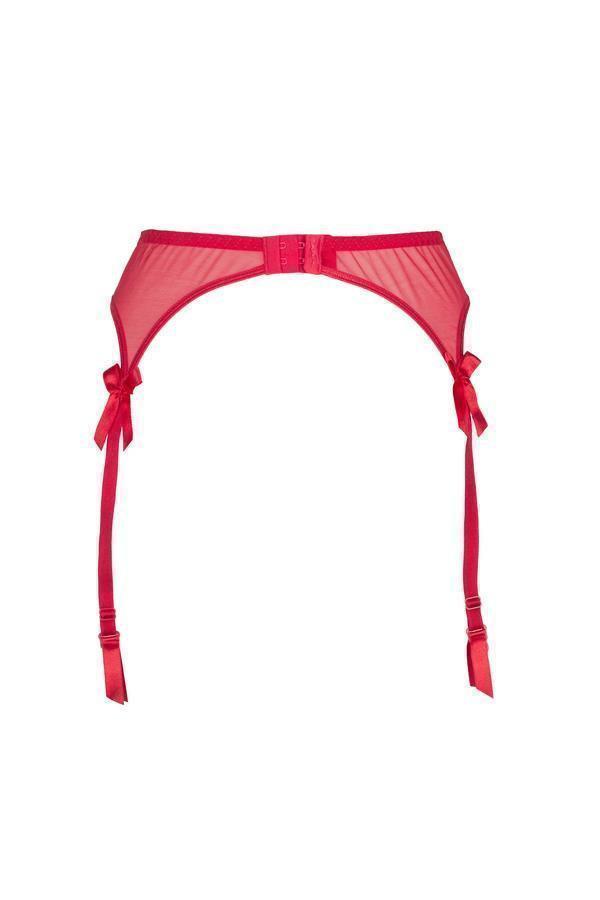 Axami 6482 Rouge Glossy Garter Belt Shades of Love