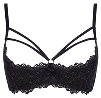 Axami 7771 Ginger Cookie Open Cups Straps Shelf Bra
