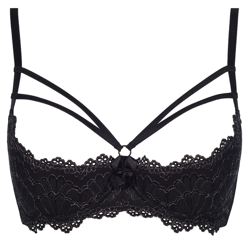 Axami 7771 Ginger Cookie Open Cups Straps Shelf Bra