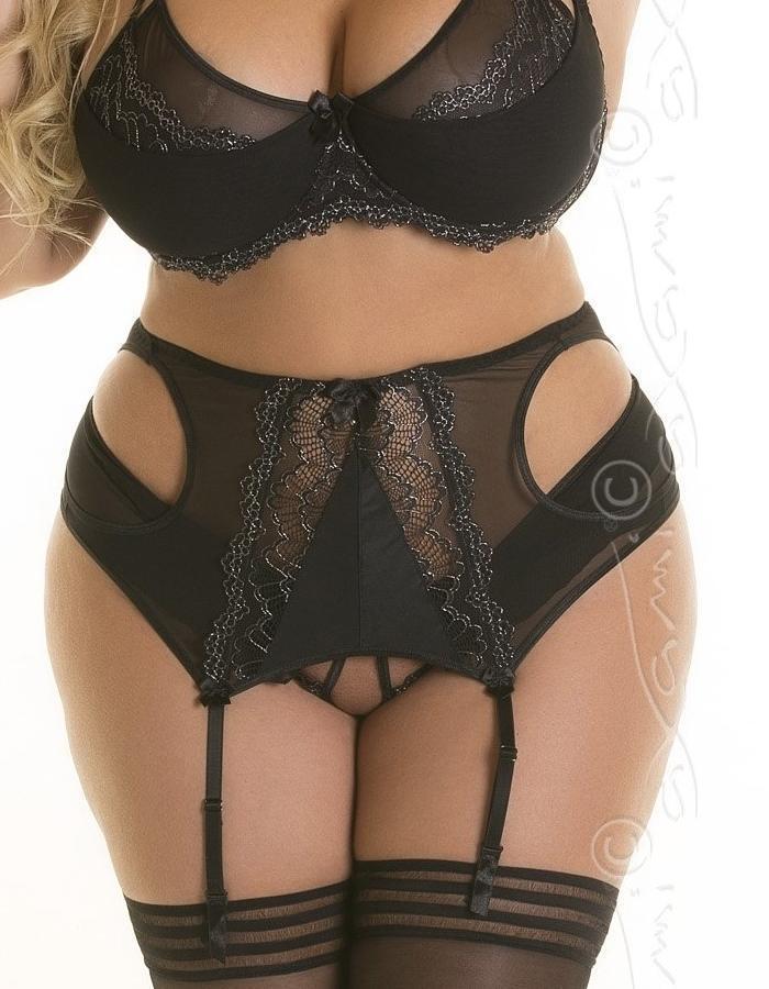 Axami 8708 Praise Me Crotchless Thong Plus Size