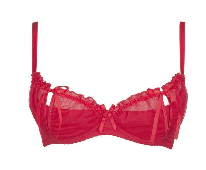 Axami 8741 Magenta Peek-a-boo Shelf Bra Size Plus