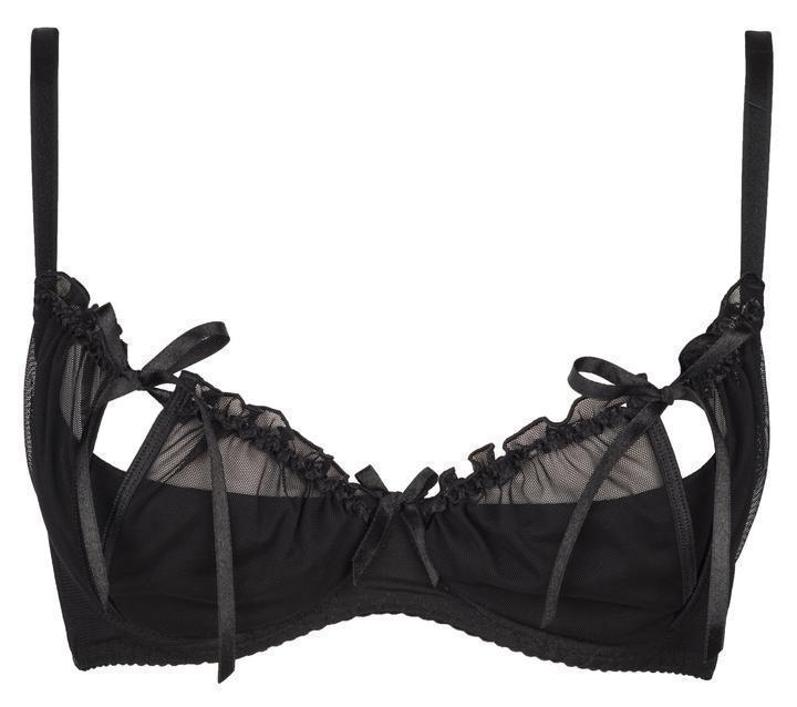 Axami 8751 Charbon Peek-a-boo Shelf Bra Size Plus