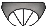 Axami 8758 Charbon Peekaboo Thong Plus Size