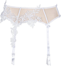 Axami 8852 Solea White Garter Belt