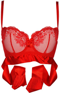 Axami 8881 Soft Bra w/Ties Hot Sevilla