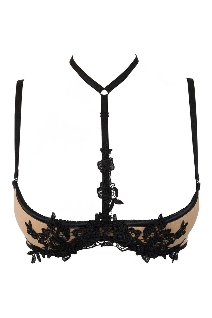 Axami Venetian Princess Push-up Shelf Bra Black