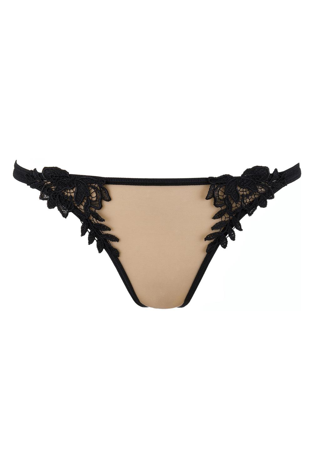 Axami Venetian Princess Thong Black