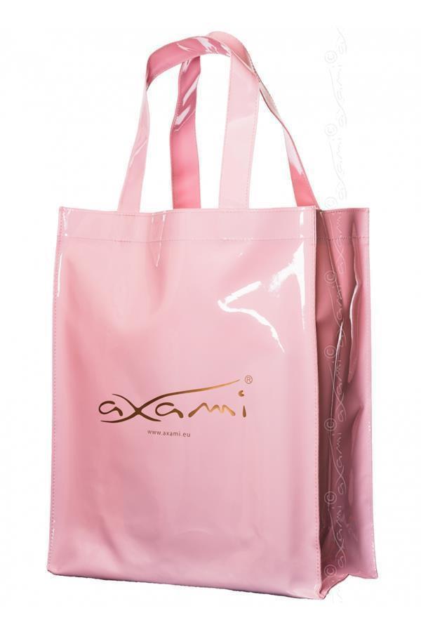 Axami 0020 Logo Shopping Tote Bag Pink