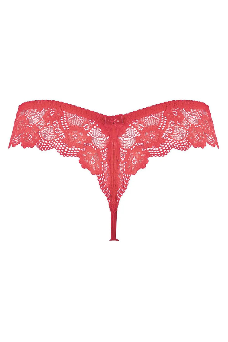 Axami Watermelon Embroidery Lace Thong
